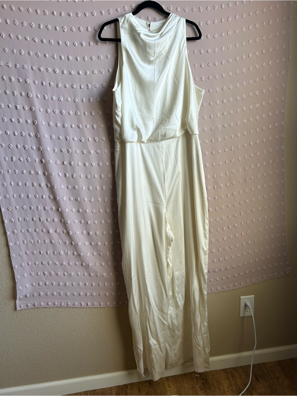 Abercrombie & Fitch Women’s High Neck Draped Sleeveless‎ Jumpsuit Wedding Sz XLT